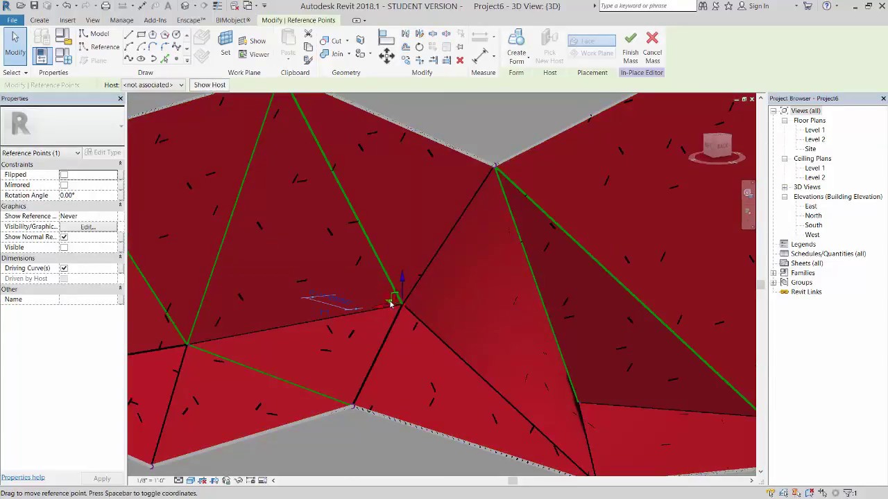 Revit Faceted wall cove