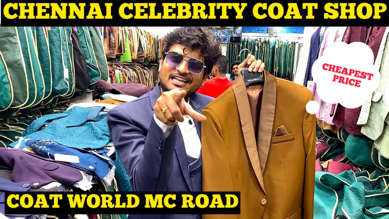 💁‍♂️ சென்னை NO: 1 🧥 கோர்ட் சூட் கடை 🥼💥| Coat World Mc Road | Chennai | #shopping #coatsuit 
