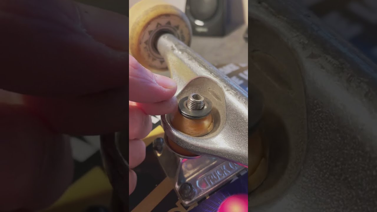 SKATE HACK - Tighten Trucks WITHOUT Kick Pin STOPPING Your Grinds! (#shorts)