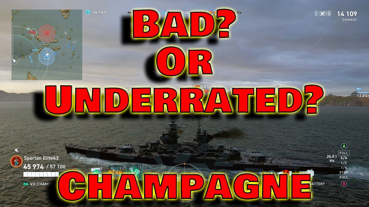 Is Champagne Bad?, Or Underrated? (World of Warships Legends)