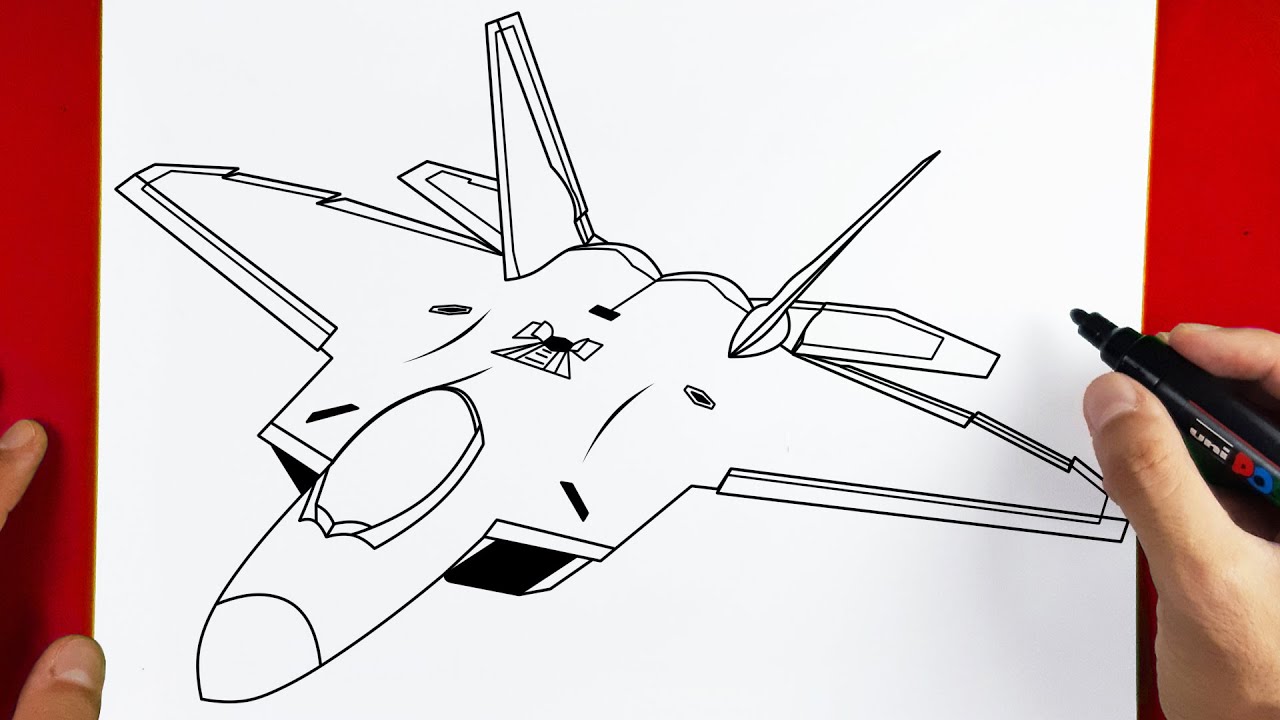How to Draw F-22 Raptor
