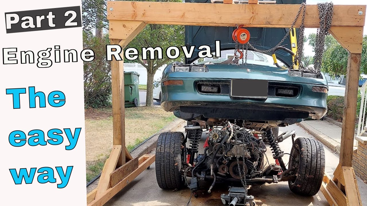 F-body Camaro LT1 engine removal part  2