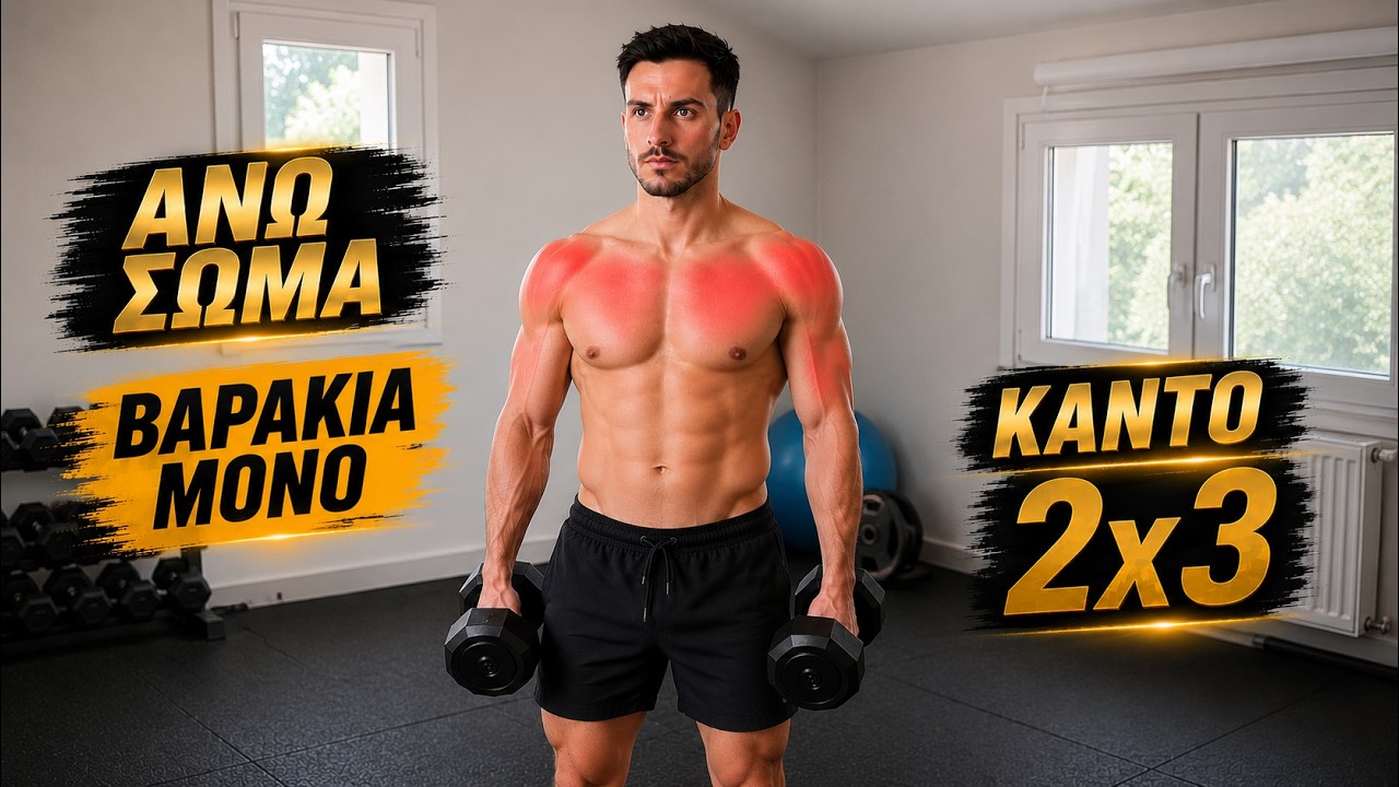 Προπόνηση για ΠΑΝΩ ΣΩΜΑ - ΒΑΡΑΚΙΑ ΜΟΝΟ