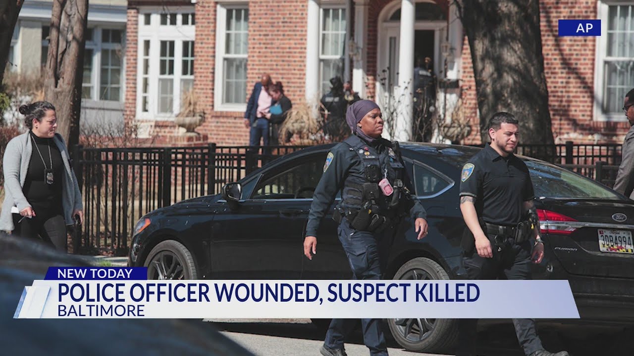 Officer, suspect shot near synagogue in Baltimore: Police