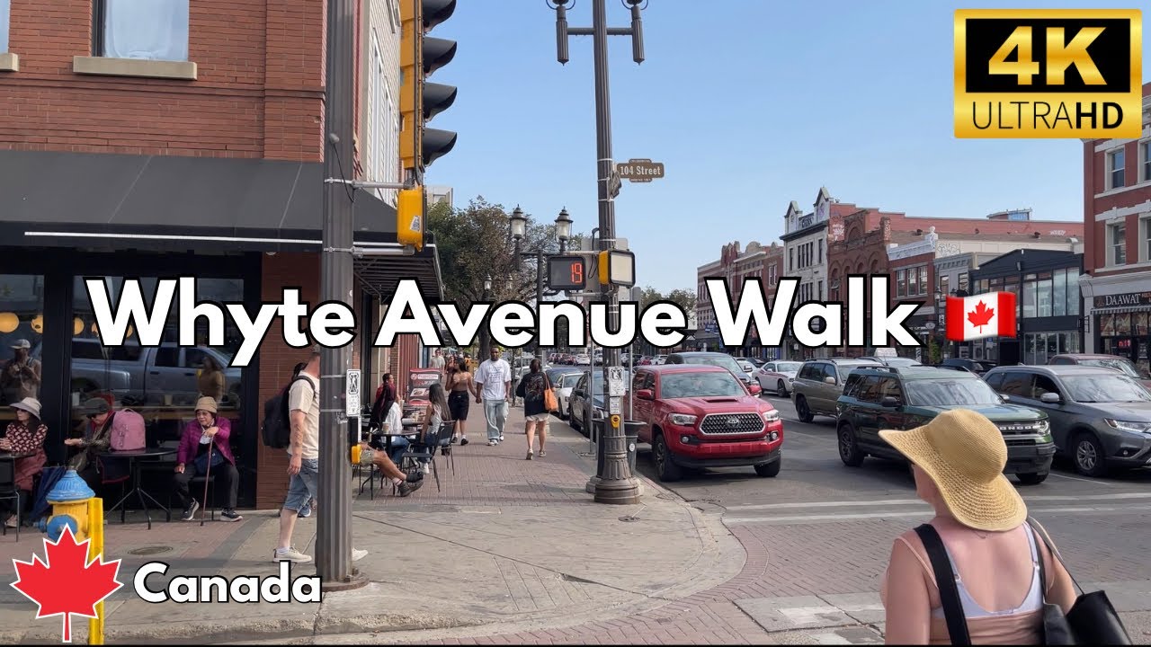 Edmonton’s Famous Whyte Avenue Walk (Historic Street in 4K, Sept 2025) 🇨🇦
