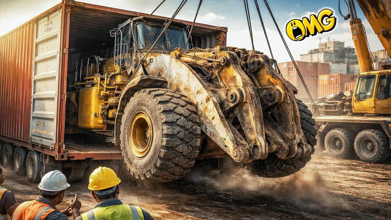 When Expired Caterpillar Loader Arrived in Poor Country | 😂 let’s see how we Trying to restore it