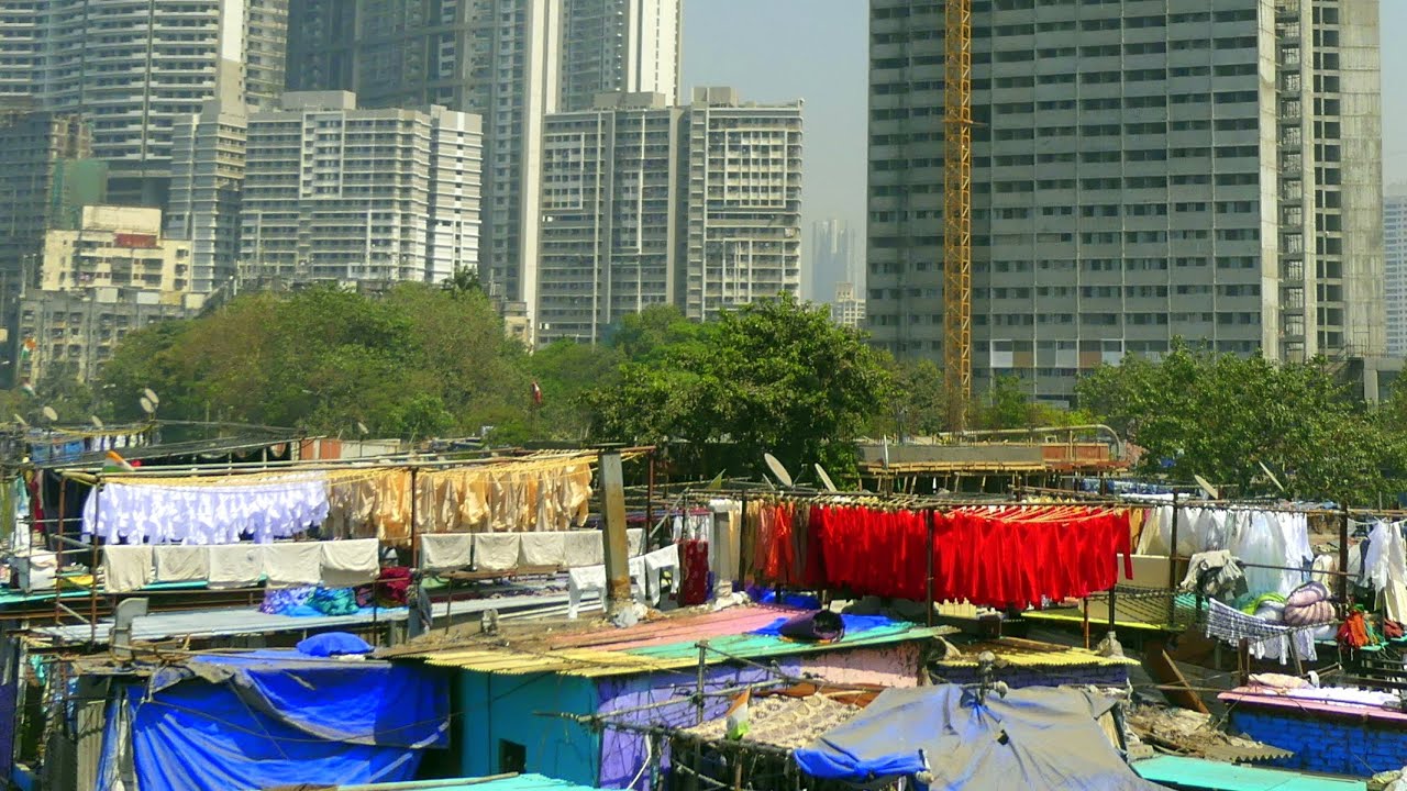 India Mumbai Dhobi Ghat - world's largest open air laundry