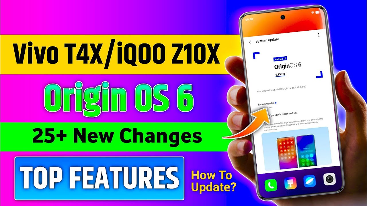 TOP FEATURES - Vivo T4X/iQOO Z10X Origin OS 6 Update | 25+ New Changes | How To Update?