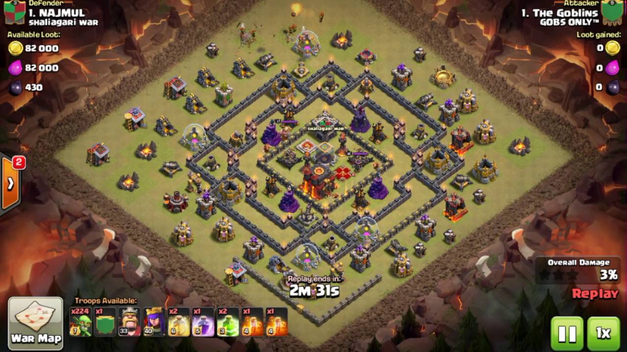 Only goblin Attack (gobs only clan er leader)