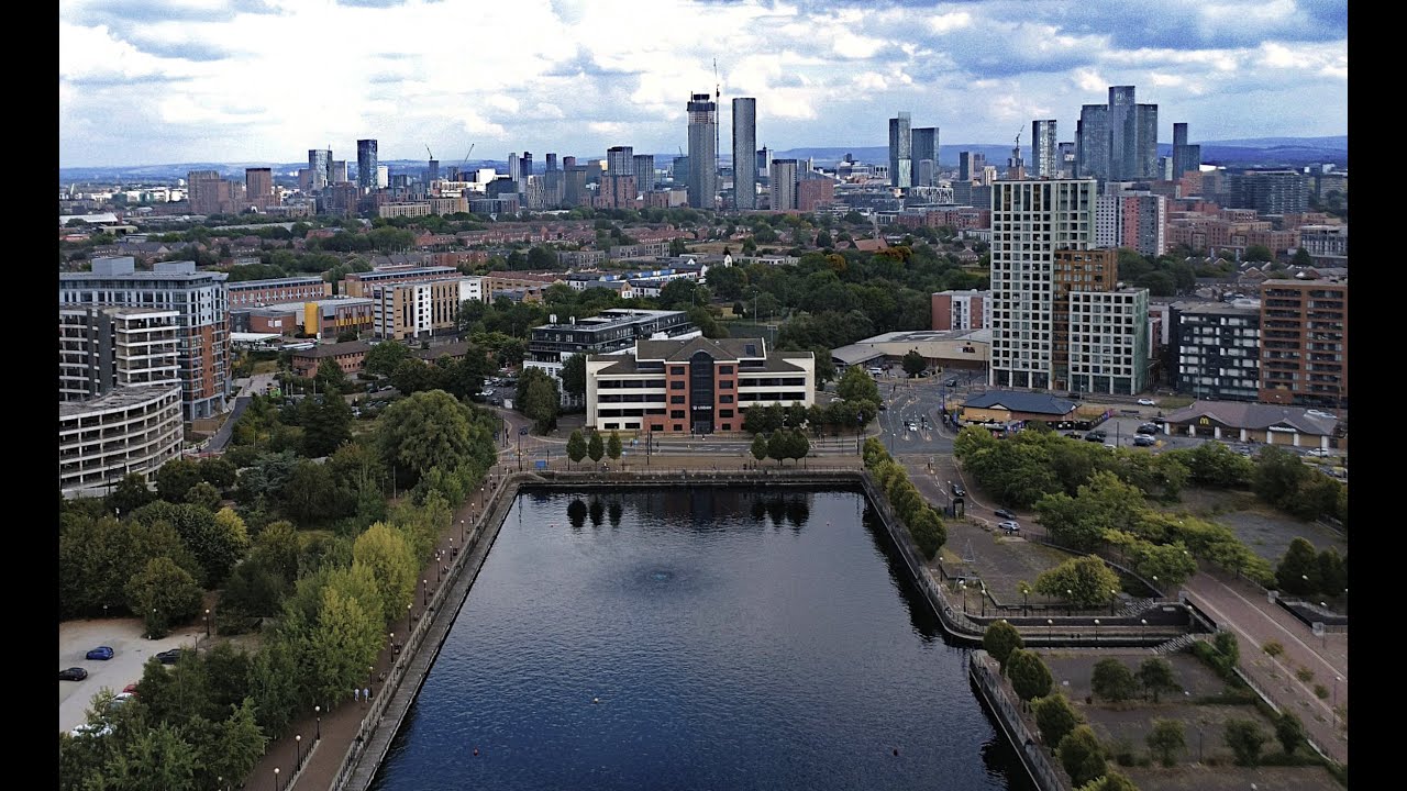 Salford Quays and Old Trafford - dji mini 4k drone flight