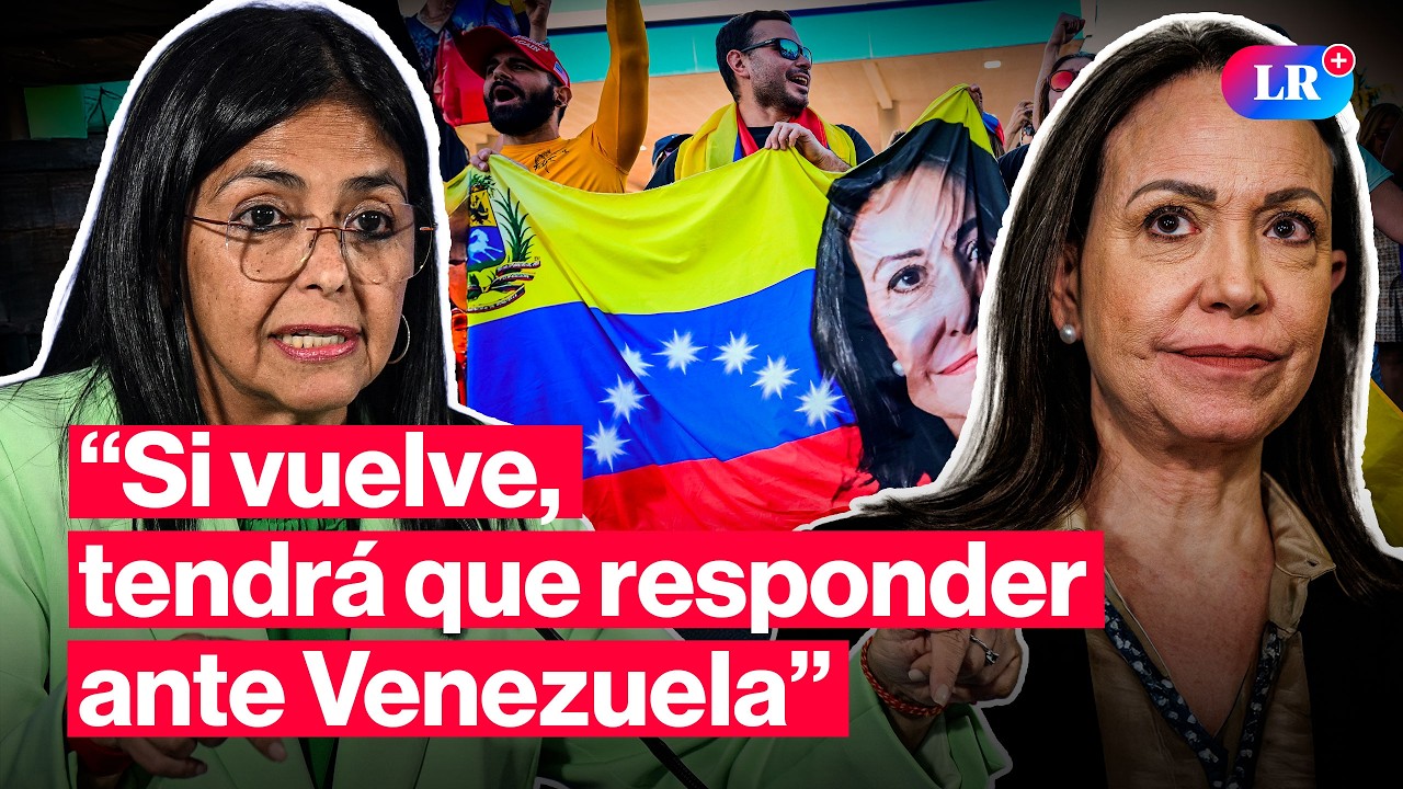 Delcy Rodríguez advierte consecuencias si María Corina Machado regresa a Venezuela #LR