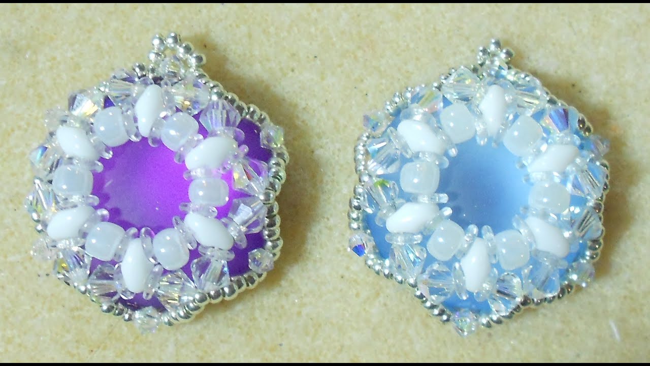 Luna Cameo Beaded pendant video tutorial by Ezeebeady