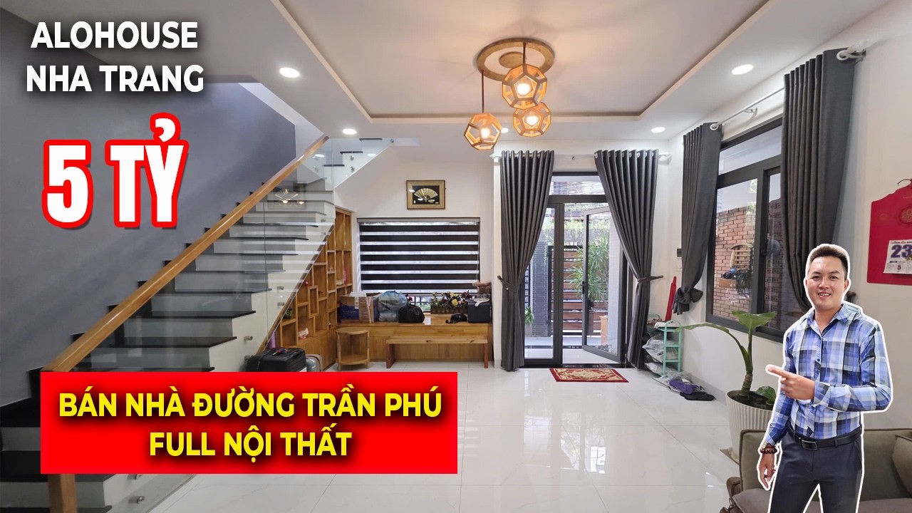 BÁN NHÀ 1 TẦNG FULL NỘI THẤT – GẦN BIỂN TRẦN PHÚ, NHA TRANG