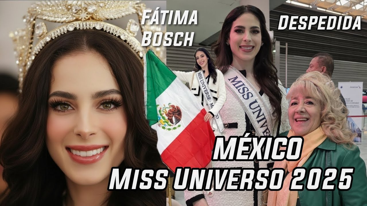 Fátima Bosch Miss Universe Mexico 2025 y su Despedida en el Aeropuerto ✈️
