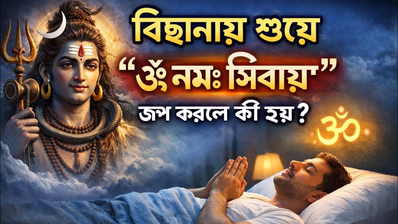 বিছানায় শুয়ে ওঁ নমঃ শিবায় জপ করলে কি হয় জানেন | shiv puran | ওঁ নমঃ শিবায় | ওঁ নমঃ শিবায় মন্ত্র