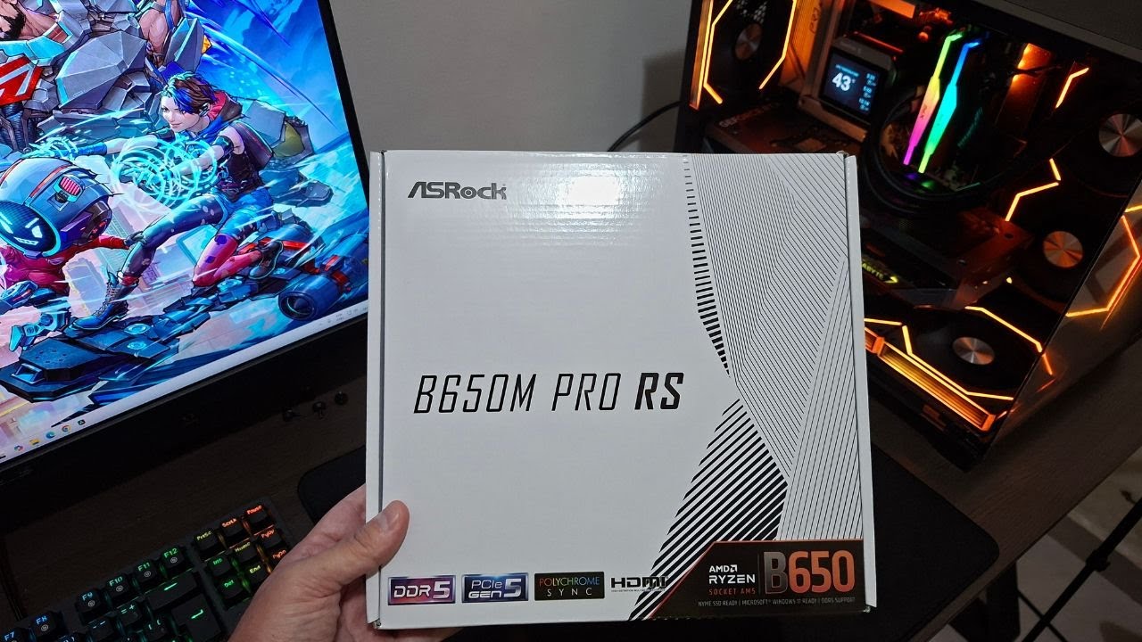 Placa mãe Asrock B650m PRO RS - Unboxing e testes
