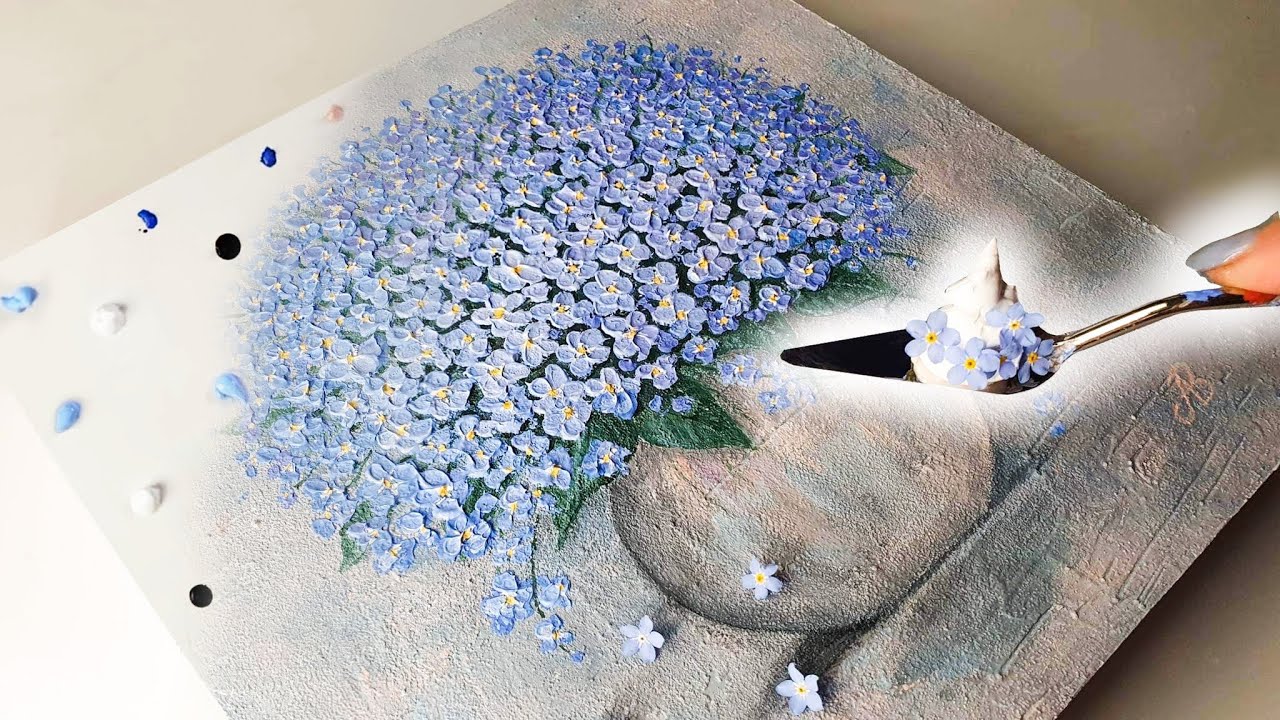 НЕВЕРОЯТНОЕ забывай меня, не цветочное искусство! ТЕКСТУРЫ Сделано из песка!! | учебники