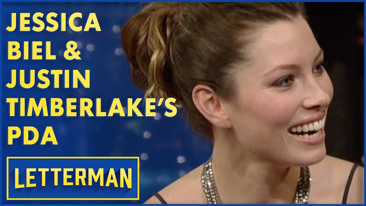 Jessica Biel and Justin Timberlake's Kiss Cam PDA | Letterman