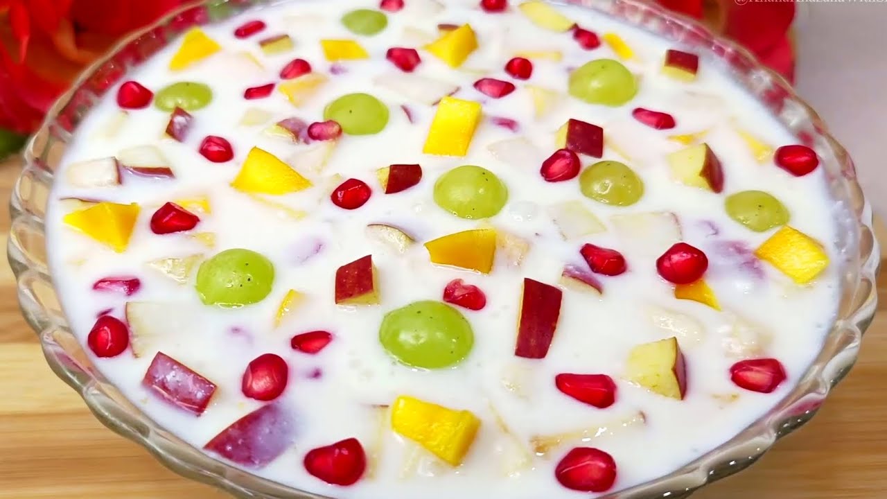 स्वादिष्ट और हेल्थी फ्रूट रायता घर पर बनाने का आसान तरीका | Tasty & Healthy Easy Fruit Raita Recipe