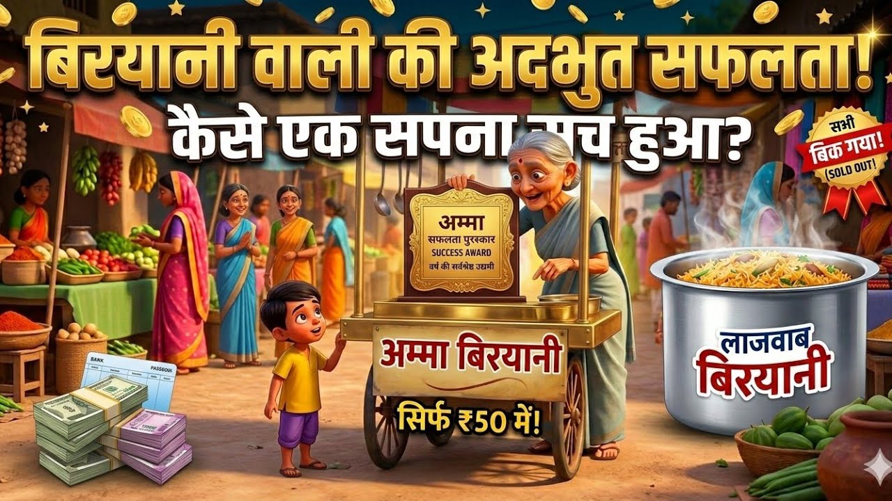बिरयानी वाली दादी की कहानी ll  Stories | Hindi Moral Story |Fairy Tales| Kahani | Storytime | Comedy