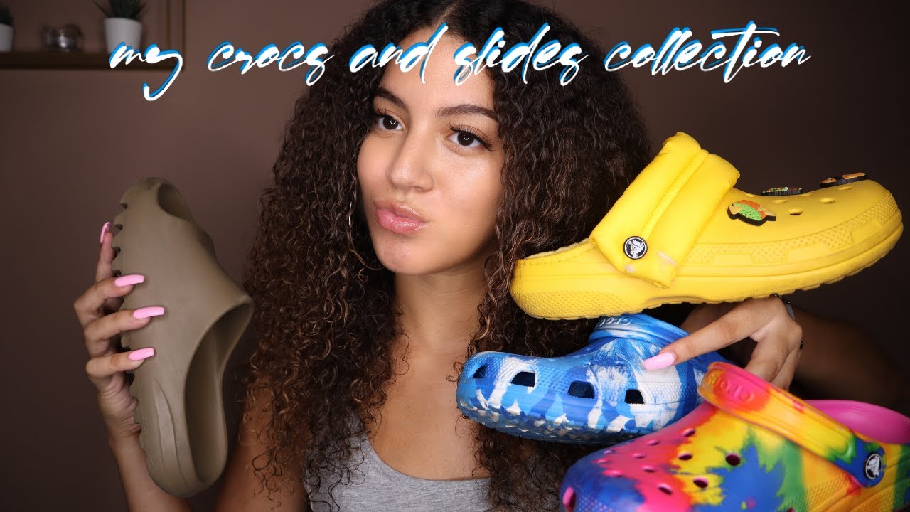 MY CROCS/SLIDES COLLECTION (+ how i style them) | jasmine ashley