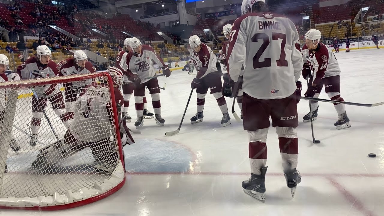 Petes@Rangers pre-game warm up