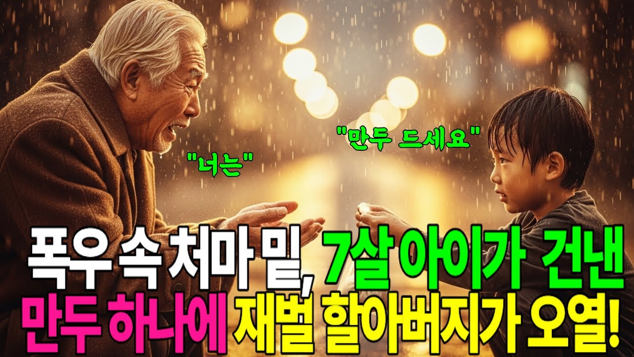 빗속에서 만난 구멍 난 양말 신은 7살 손주에게 황금 구두 신긴 재벌 회장#시니어드라마 #시니어사연 #오디오북