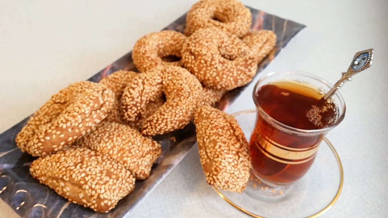 طريقة عمل بقصم ابو السمسم بالطحين الاسمر مقرمش الطعم لايوصف جربوه وادعولي