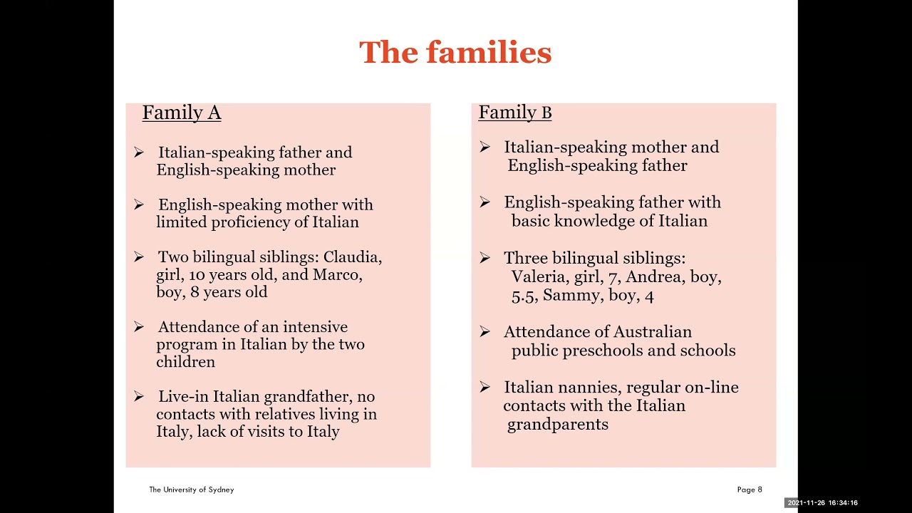 Daniela Panico -Bilingual practices and language maintenance