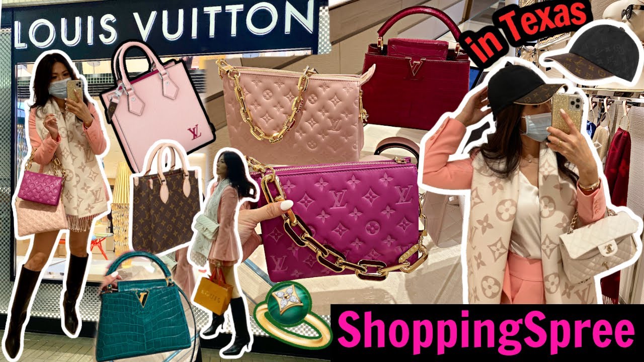 I WENT SHOPPING 🛍 SPREE IN TEXAS | LOUIS VUITTON & YSL LINED UP FULL OF PPL 😱 | CHARIS❤️
