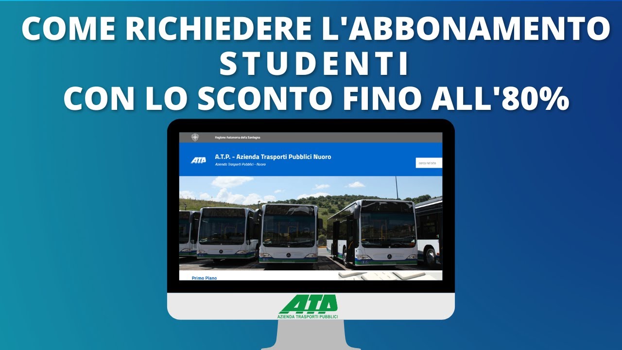 COME RICHIEDERE L'ABBONAMENTO STUDENTI
