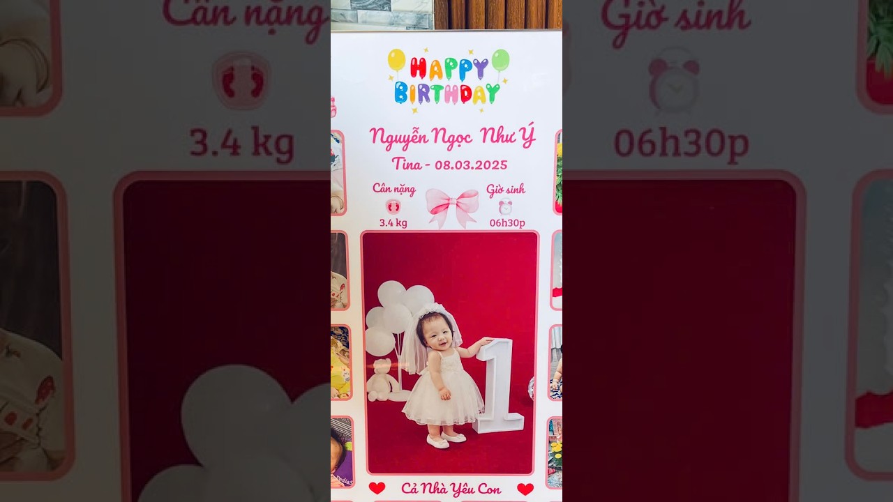 Birthday Bé Như Ý - Lệ Đắng Tình Cay  - Anh Long 