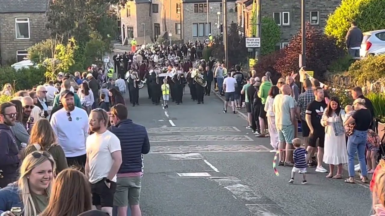 Valley Brass at Lydgate Whit Friday Marching Contest 2nd June 2023