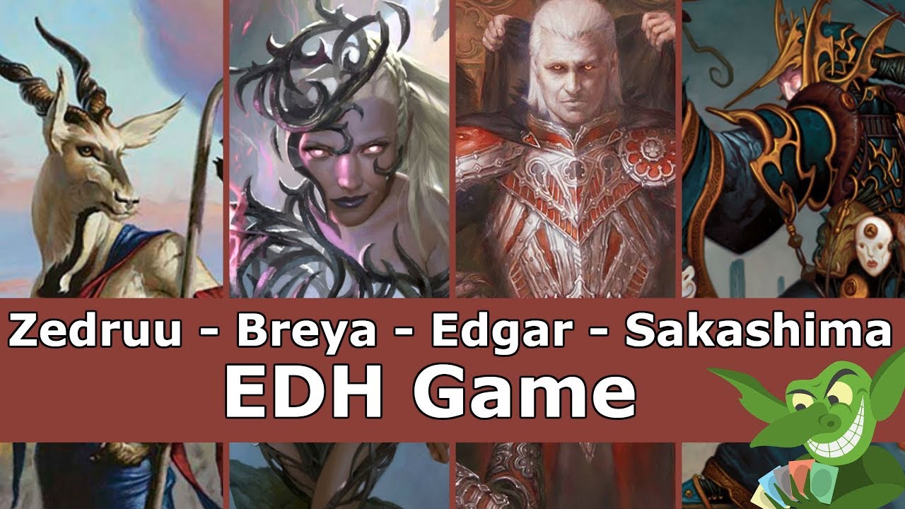 Zedruu vs Breya vs Edgar Markov vs Sakashima EDH / CMDR game play for Magic: The Gathering