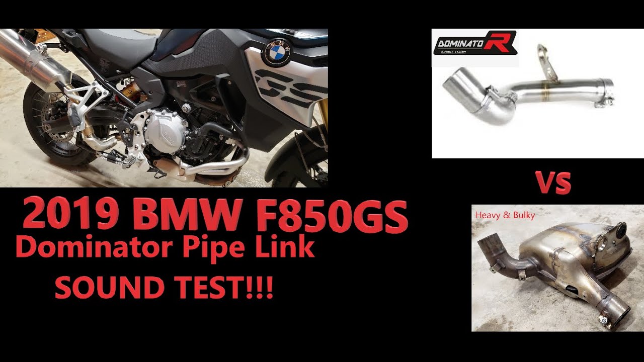 BMW F850GS Dominator Pipe Sound Test