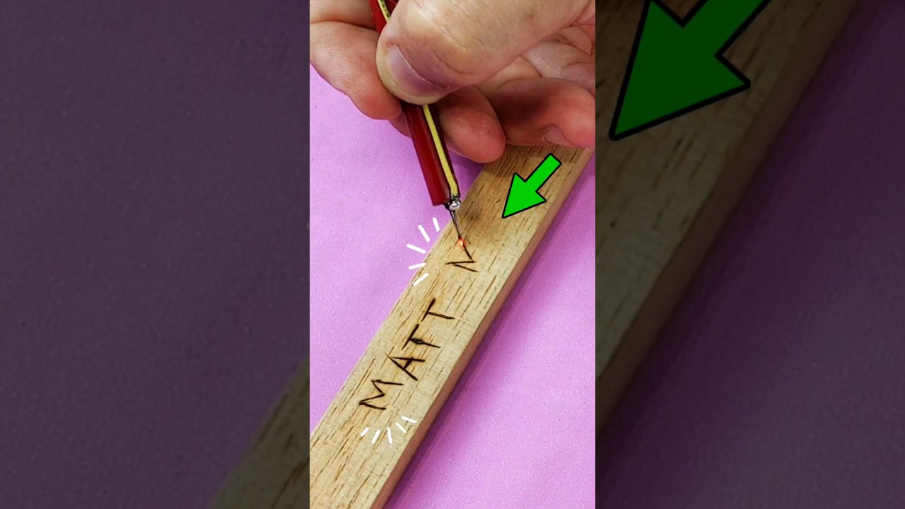 HOW TO MAKE WOOD LASER WITH A PENCIL!!! DIY PYROGRAPH
