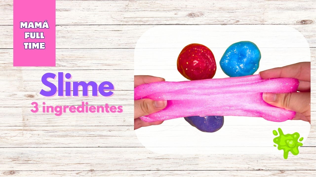 SLIME PERFECTO con solo 3 INGREDIENTES! Súper Fácil y Rápido