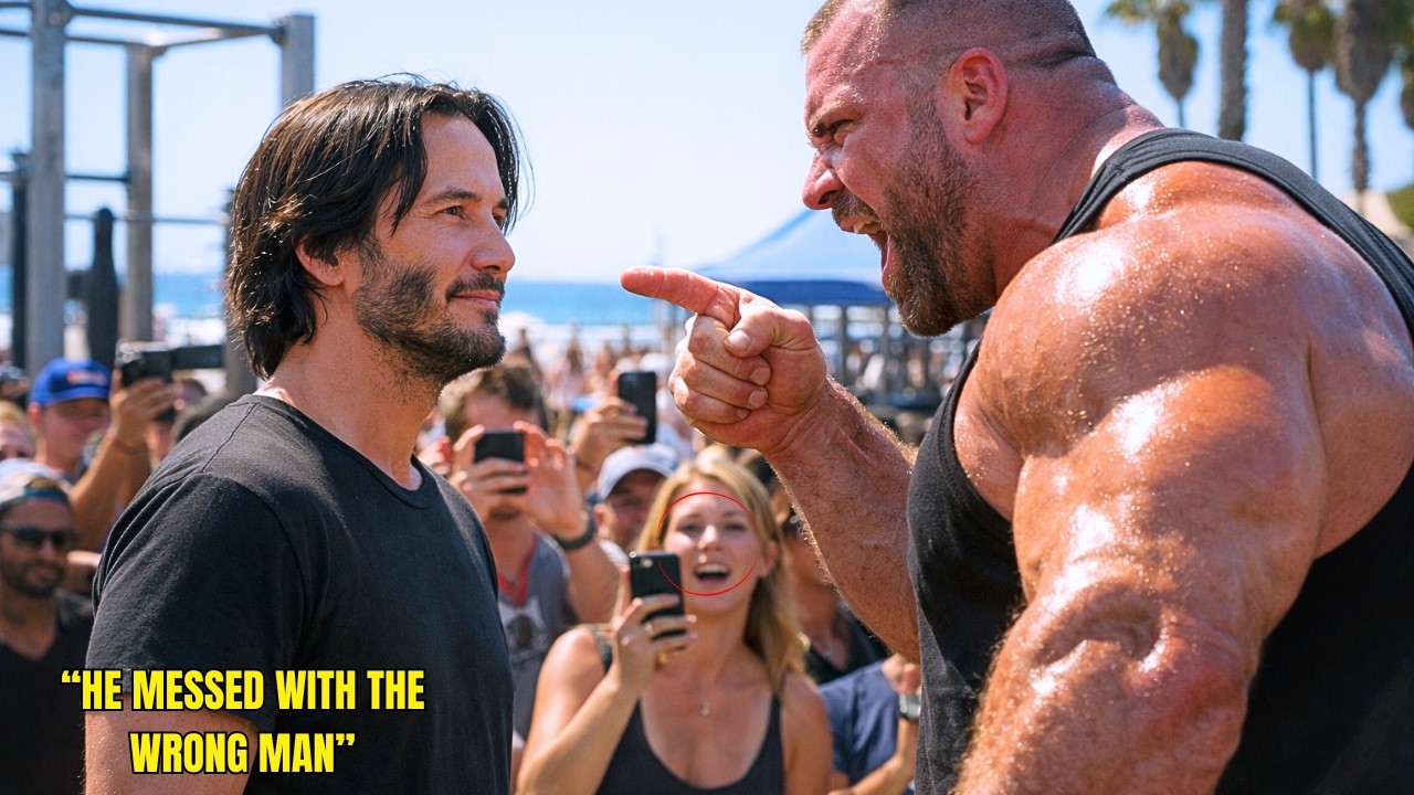 Keanu Reeve Was At Venice Beach When 300 Pound STRONGMAN Said 