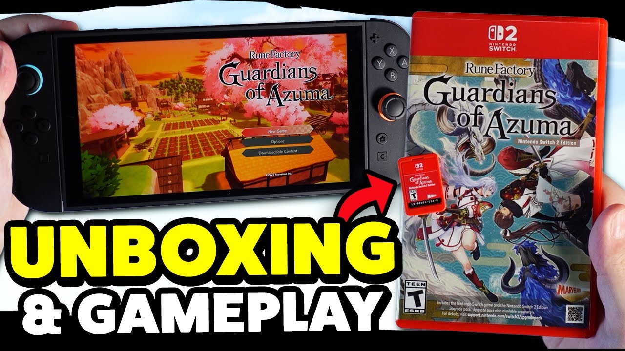 Rune Factory Guardians of Azuma Nintendo Switch 2 Unboxing & First Impressions