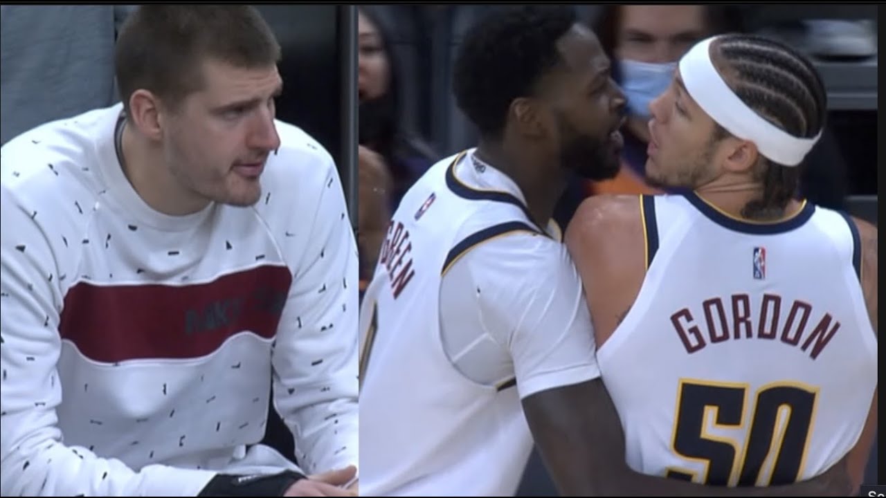 Nikola Jokic Can Only Watch Aaron Gordon Get Ejected As Suns Put It On Nuggets For 12th Straight!