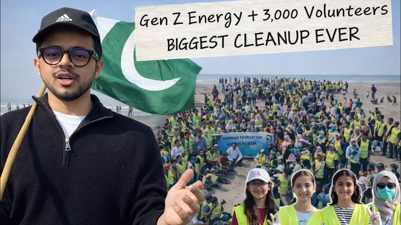 Grand Beach Clean Up 3.0 | Hammad Foundation | Pakistan Beach Cleanup Drive 2025 | Seaview Beach