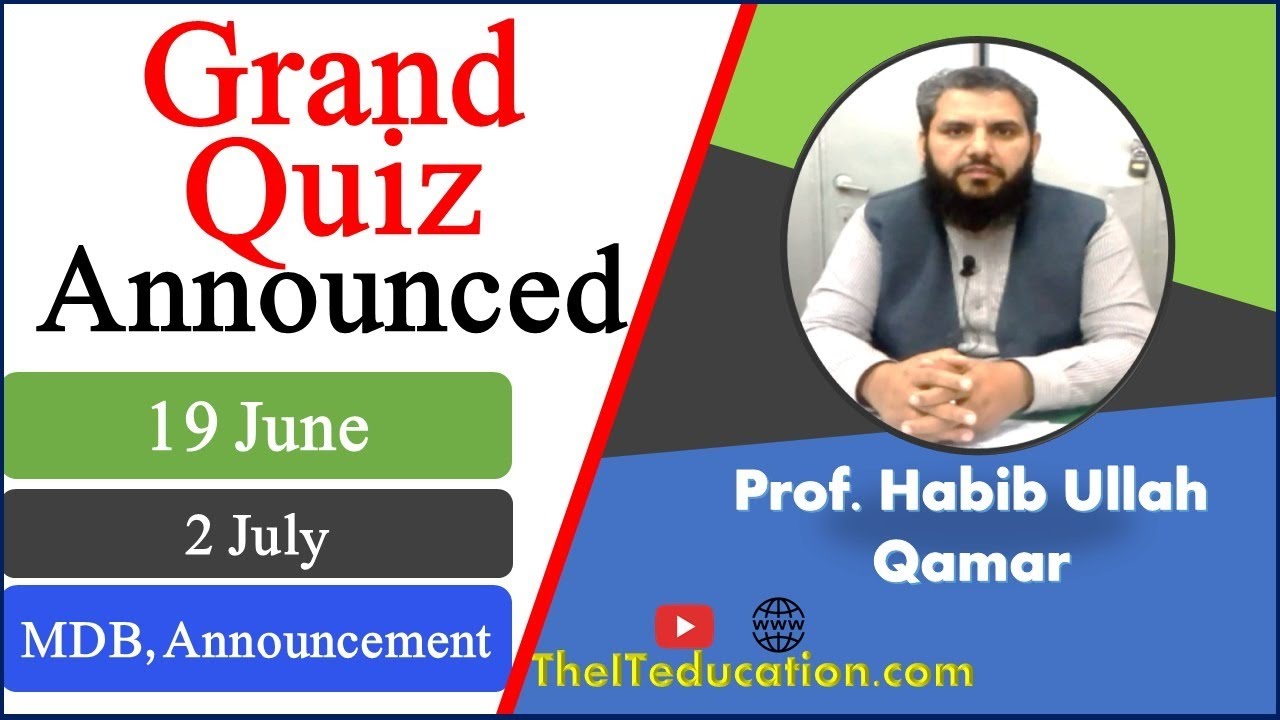 Grand quiz announced Spring 2021|Mid term|Announcement|Virtual University|Good news for vu students.