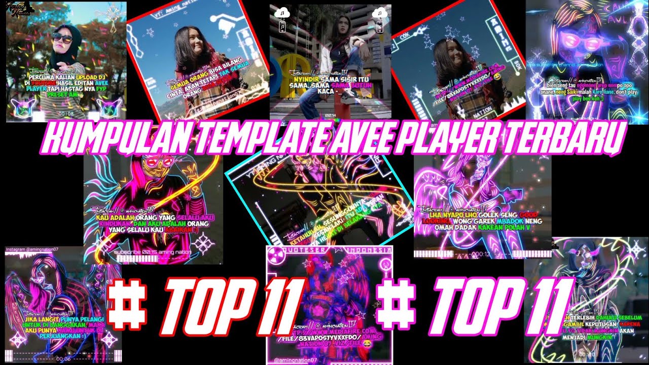 kumpulan template avee player terbaru 2021// template avee player