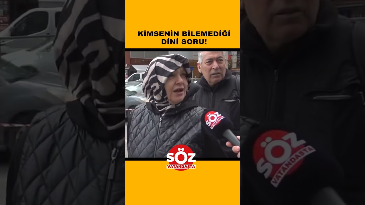 Kimsenin Bilemediği Dini Soru!
