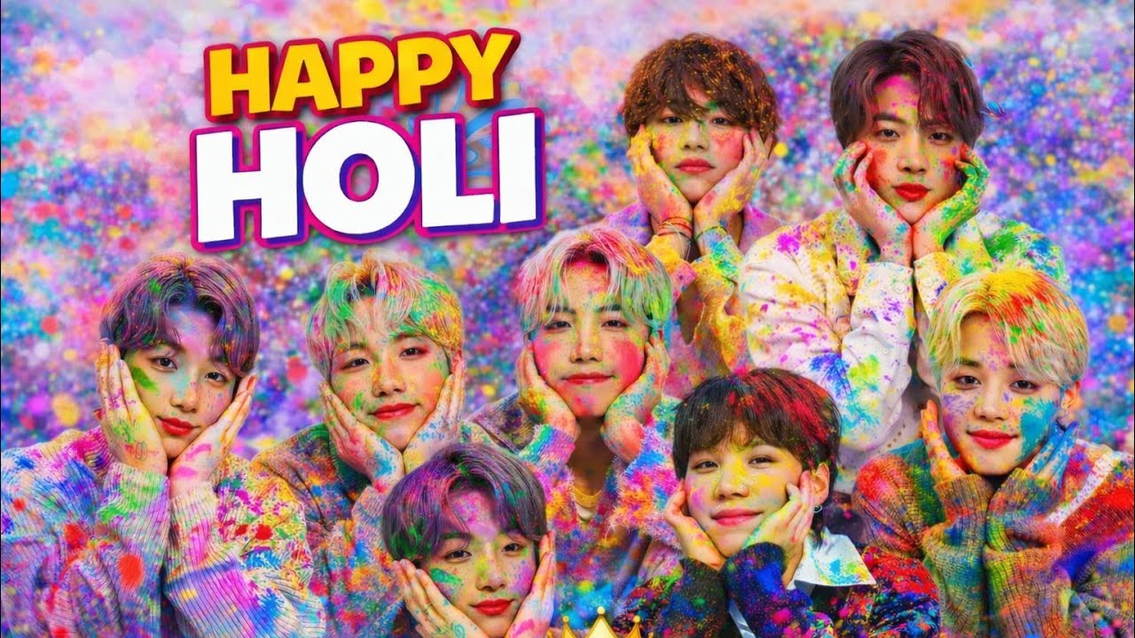 bts holi special 😁💜