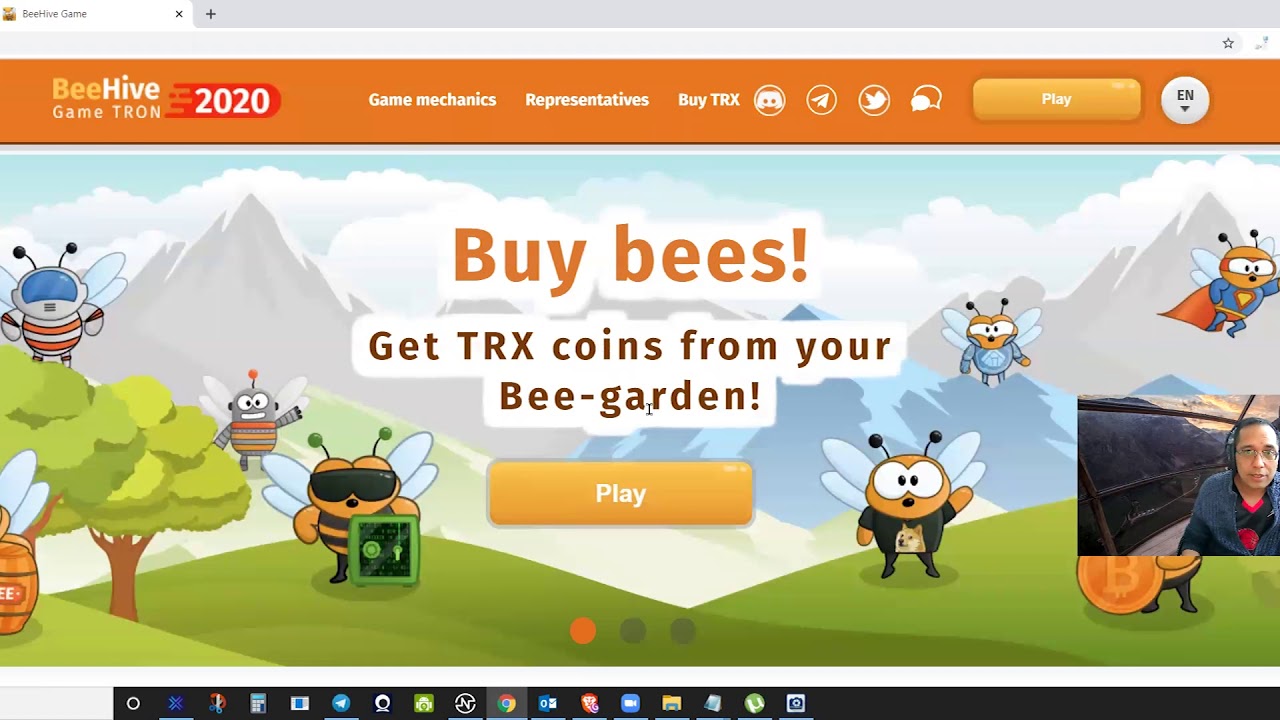 Beehive  Version 2.. Take care your BEEHIVE to earn TRON