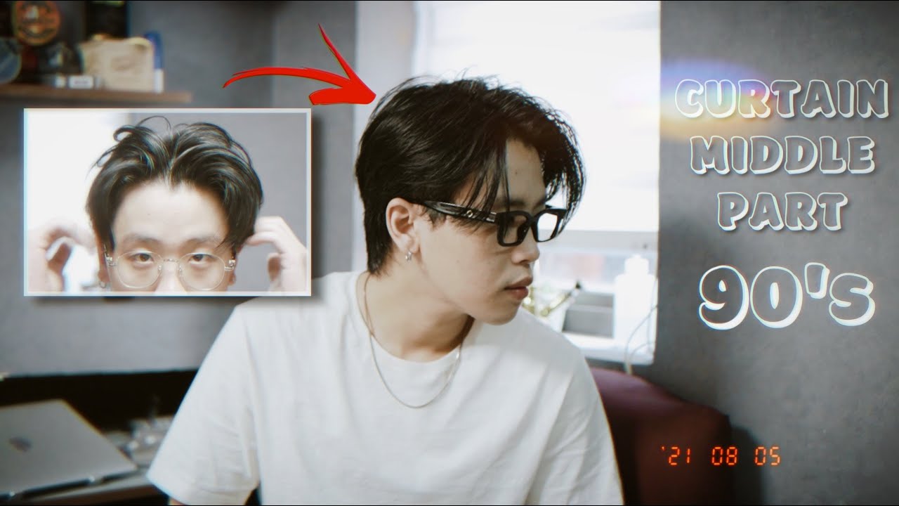 90s Vintage Curtain Middle Part | Cách Vuốt Kiểu Tóc Ngôi Giữa Kinh Điển Thập Niên 90