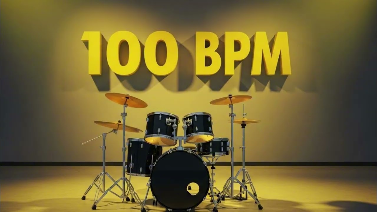 Drum Backing Track 100 BPM - Soft Charm Funk Groove  for All Instruments