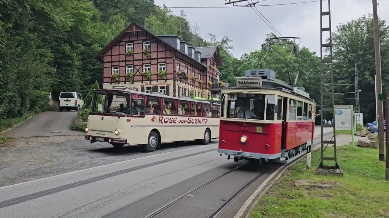Kirnitzschtalfest 25 RVSOE  Bad Schandau Bus Rose von Sebnitz KOM Typ S5 Fa. Fleischer Gera S 5 RU
