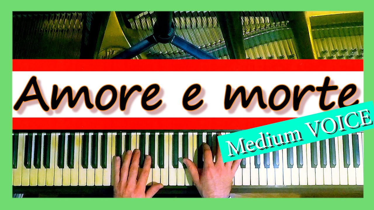 Amore e morte KARAOKE / PIANO ACCOMPANIMENT 🌟 Gaetano DONIZETTI 🎼 Score and Lyrics #operasinger